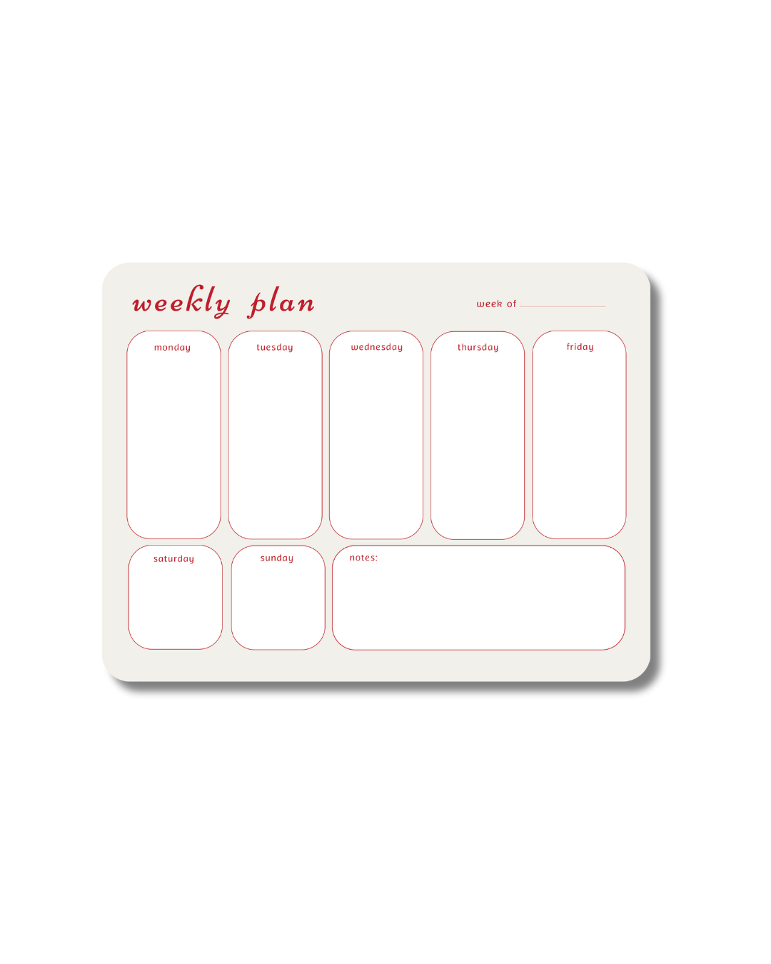 Cheri Weekly Planner