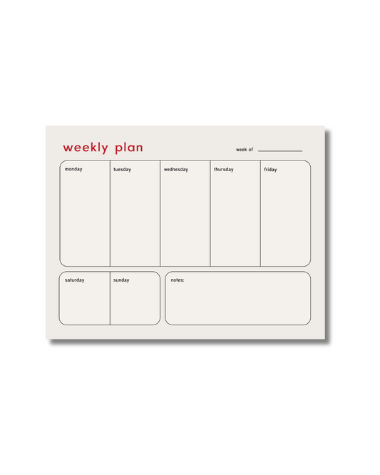 Productivity Weekly Planner